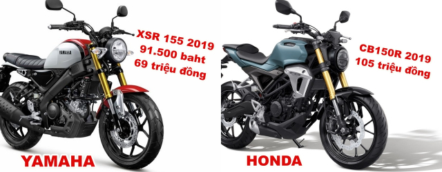 So sanh Yamaha XSR155 2019 Honda CB150R 2019 - 2