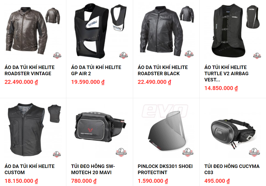 Shop bao ho mo to Bigbike diem den uy tin cua Biker tai trung tam Sai Gon - 10