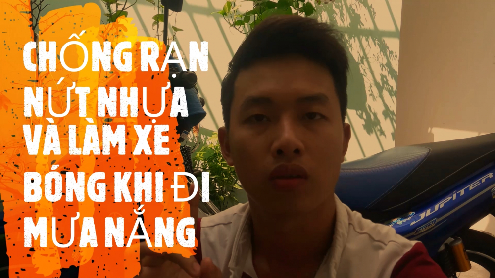Dung 2M Vlog YAMAHA JUPITER DANH BONG XE CHONG RAN NUT XUONG MAU KHI DI MUA NANG