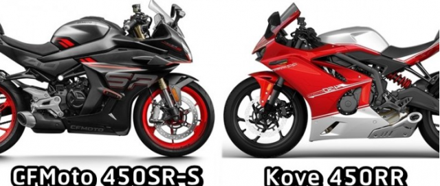 CF Moto 450SRS vs Kove 450RR tren ban can thong so