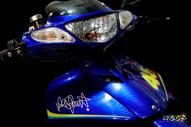 bom tấn yaz 125 sở hữu bộ áo valentino rossi 19 năm tuổi kịch độc