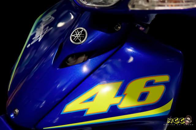bom tấn yaz 125 sở hữu bộ áo valentino rossi 19 năm tuổi kịch độc