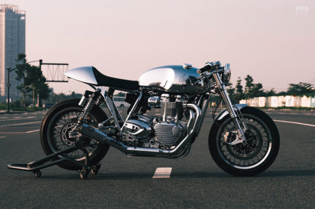 Triumph Street Tin Cafe Racer hao nhoang den tu Viet Nam