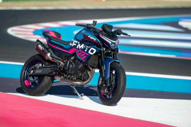 Tham khao CFMoto 800NK GP mau roadster so huu trang bi hang dau