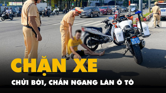Thanh nien nghi ngao da chan o to chui boi tren duong Pham Van Dong