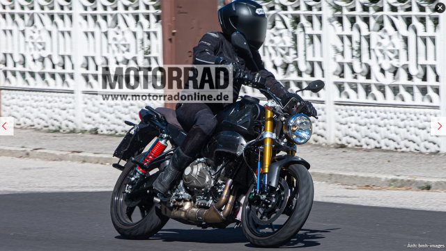 Aprilia tiet lo chiec Nakedbike tan co dien moi 2 xylanh 48 ma luc dang trong qua trinh thu nghiem