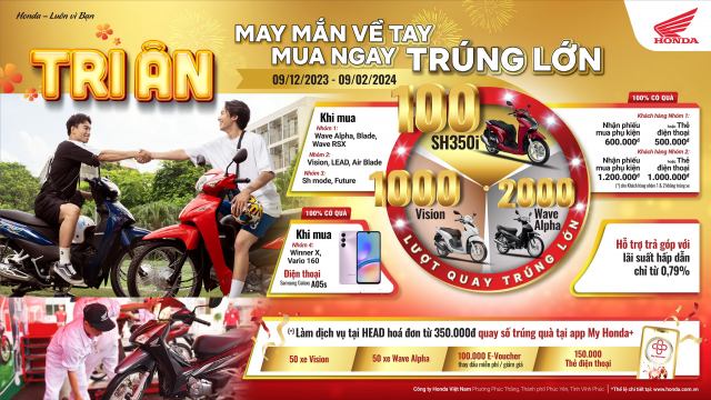 Hung khoi don xuan cung chuong trinh khuyen mai May Man Ve Tay Mua Ngay Trung Lon