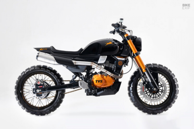 TVS RONIN do phong cach Scrambler sac net cua SMOKED GARAGE