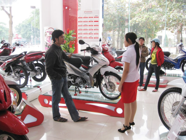 Nhu cau su dung xe may o Viet Nam con rat nhieu