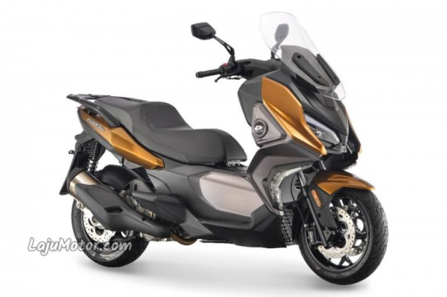 Xe tay ga hang trung QJMotor Fort 350 se soan ngoi Forza va XMaX